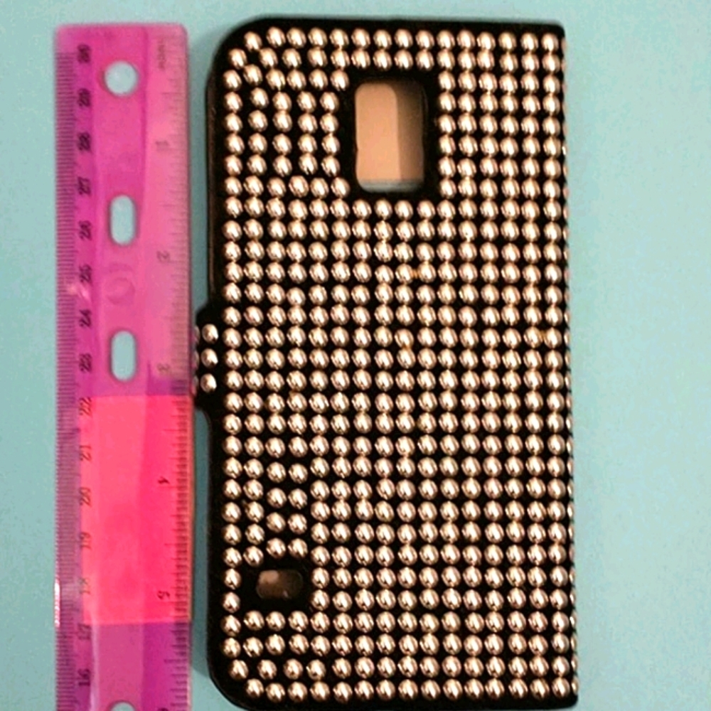 Samsung Galaxy S5 Studded Wallet Case - Picture 6 of 7